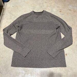Smartwool Men's Sparwood Crewneck Sweater Brown Size Large Merino Wool Blend